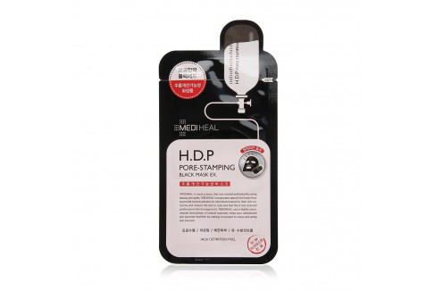 Mediheal H.D.P Pore-Stamping Black Mask EX Тканевая маска для лица сужающая поры25 ml