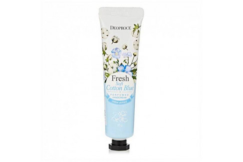 DEOPROCE Парфюмированный крем для рук с экстрактом хлопка 50г SOFT COTTON BLUE PERFUMED HANDCREAM