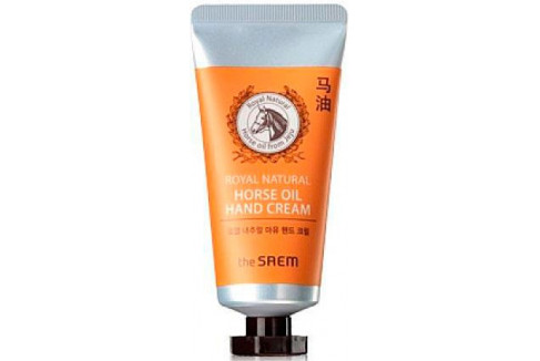 THE SAEM Крем для рук с лошадиным жиром Royal Natural Horse Oil Hand Cream 50мл