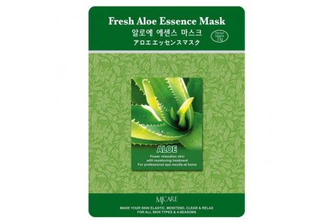 MIJIN Маска тканевая алоэ Fresh Aloe Essence Mask 23гр