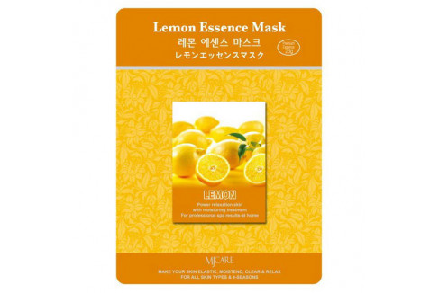 MIJIN Маска тканевая лимон Lemon Essence Mask 23гр