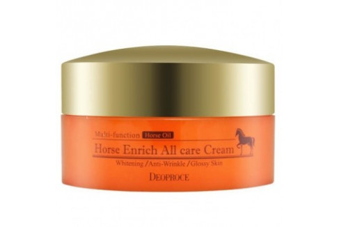 DEOPROCE Питательный крем с лошадиным жиром 100г HORSE ENRICH  ALL CARE CREAM 100g