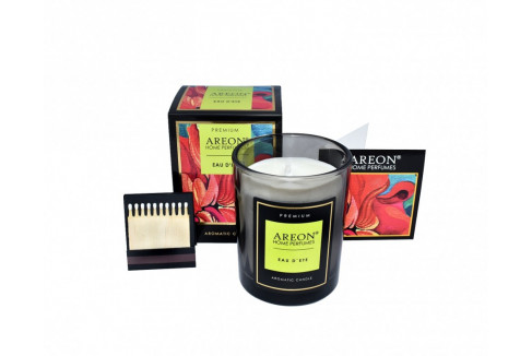 AREON HOME PERFUMES АРОМАТИЧЕСКАЯ СВЕЧА ПРЕМИУМ  ..1.8.. (/704-PC-01/ Eau d`ete ..1.8..)