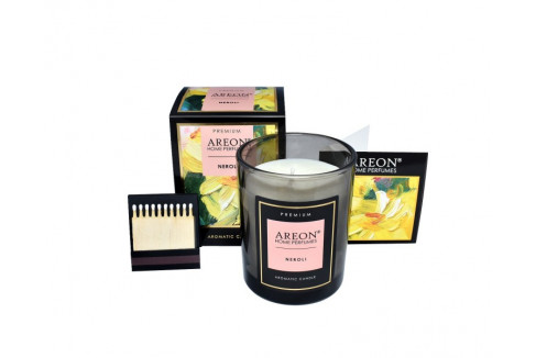 AREON HOME PERFUMES АРОМАТИЧЕСКАЯ СВЕЧА ПРЕМИУМ  ..1.8.. (/704-PC-03/ Neroli ..1.8..)