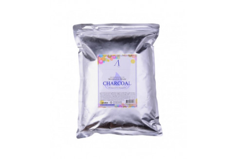 ANSKIN Маска альгинатная для жирной кожи с расширен.порами (пакет) 1кг Charcoal Modeling Mask / Refill 1кг