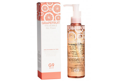G9SKIN Пенка для умывания с экстрактом грейпрфрута G9SKIN Grapefruit Vita Bubble Oil Foam 210гр