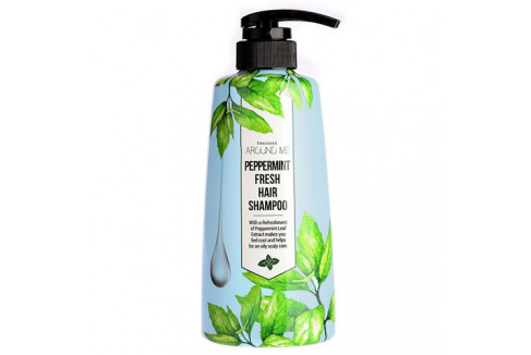WELCOS Шампунь для волос Around me peppermint Hair Shampoo 500мл